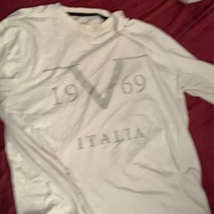 Versace long sleeve white tee